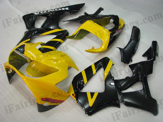2000 2001 Honda CBR929RR yellow and black fairing sets.
