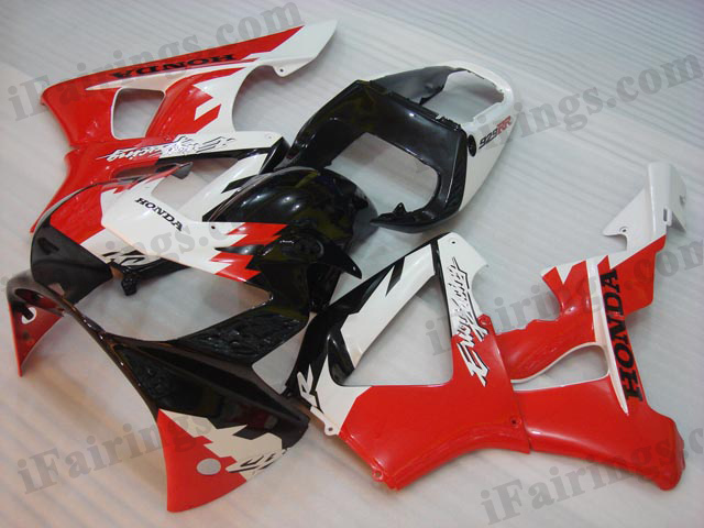 2000 2001 Honda CBR929RR tricolore red/white/black fairing kits. - Click Image to Close