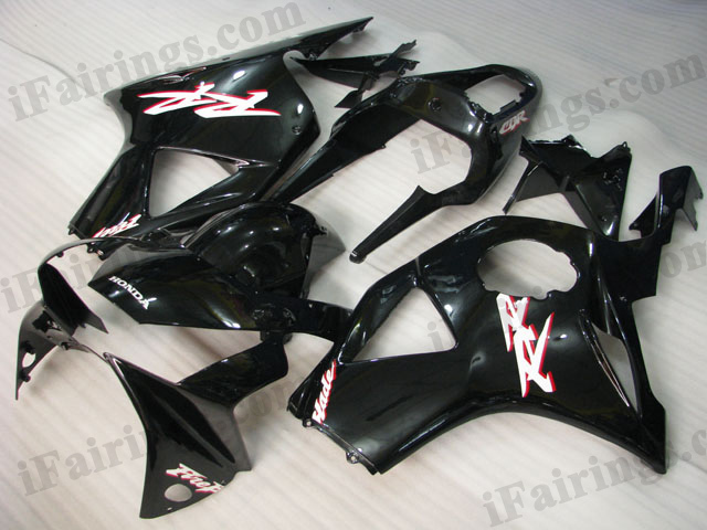 2002 2003 CBR900RR 954 glossy black fairings kits - Click Image to Close