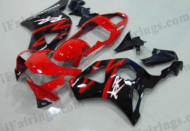 2002 2003 CBR900RR 954 red and black fairings kits - Click Image to Close
