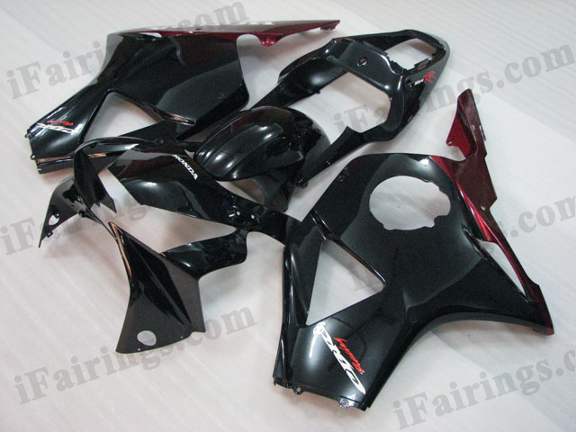 2002 2003 Honda CBR954RR black and red fairing kits. - Click Image to Close