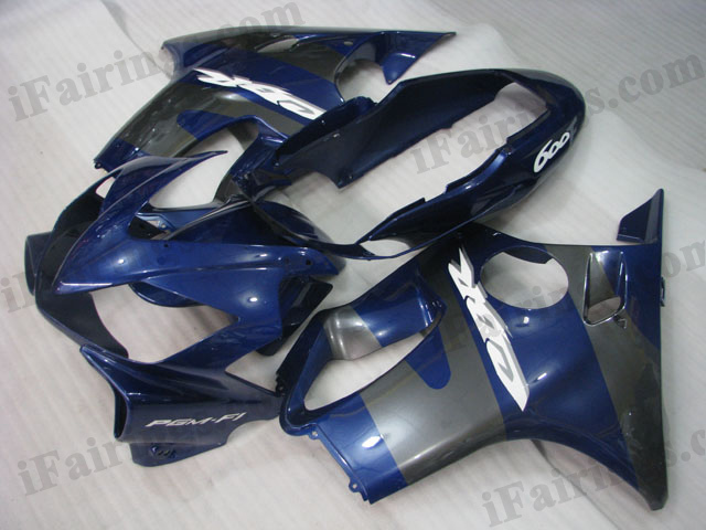 2004 2005 2006 2007 Honda CBR600 F4i blue and grey fairing kits