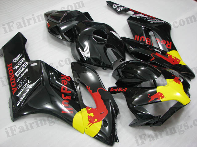 2004 2005 CBR1000RR black RedBull fairing kits. - Click Image to Close