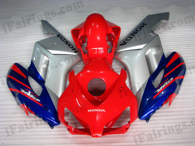 2004 2005 CBR1000RR red and silver fairing kits - Click Image to Close