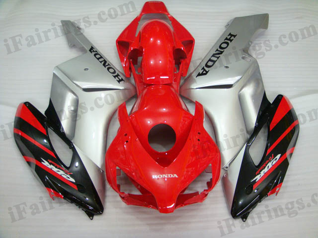 2004 2005 CBR1000RR red and silver fairings and body kits - Click Image to Close
