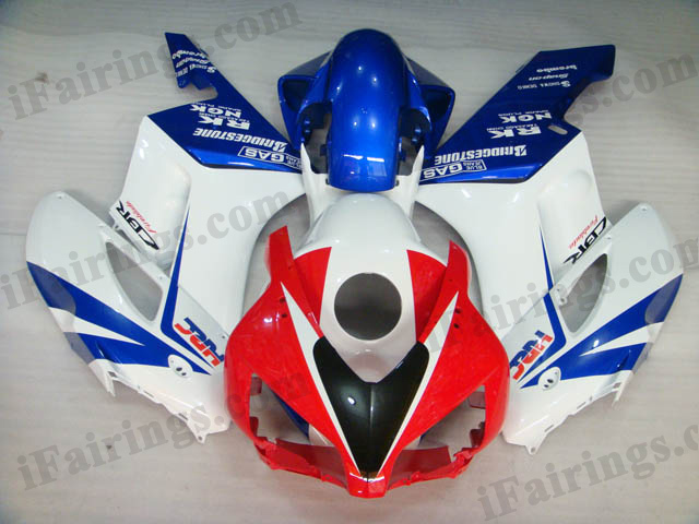 2004 2005 CBR1000RR red/white/blue custom fairing kits - Click Image to Close