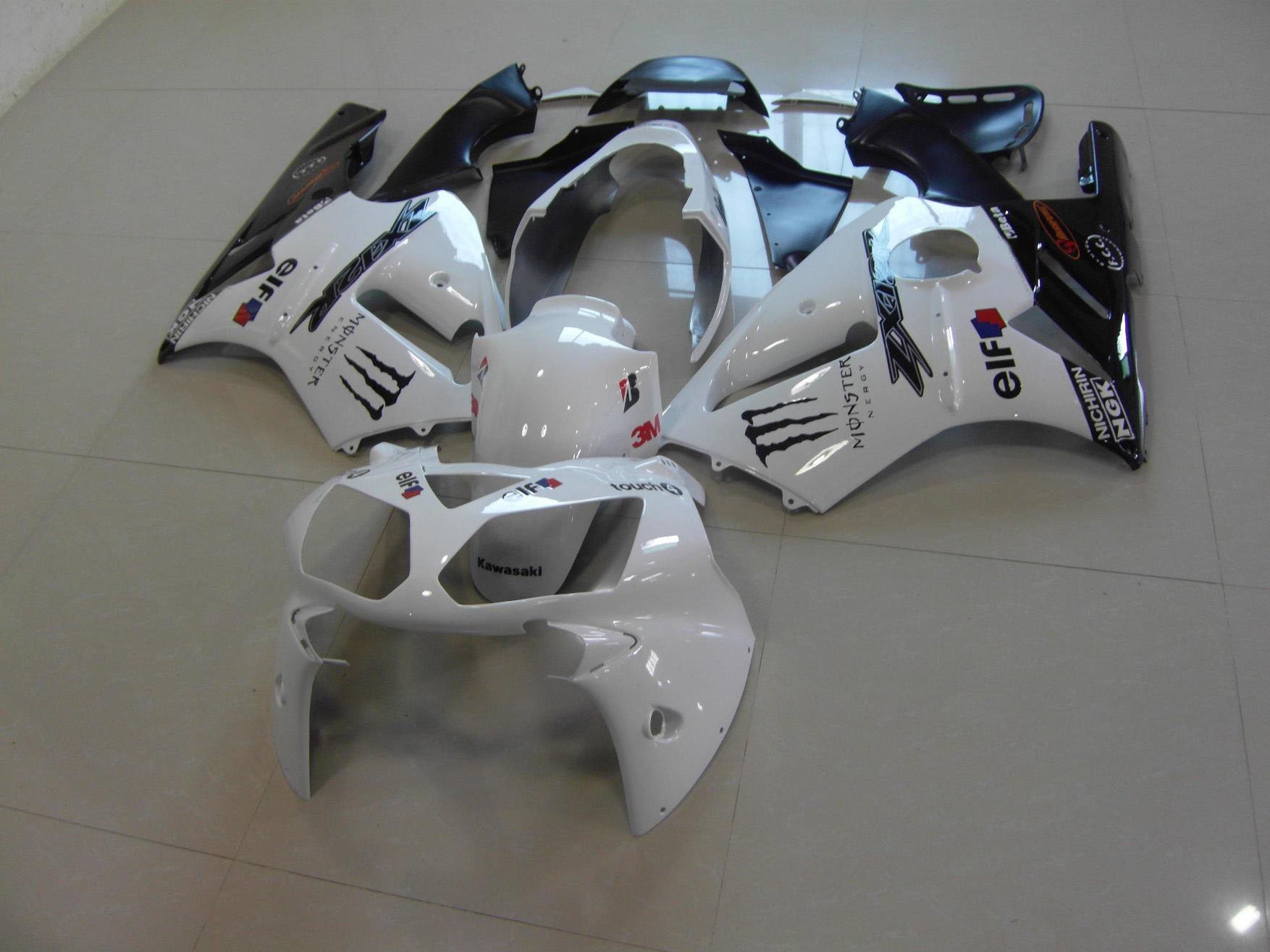 2002-2004 zx12r white black monster