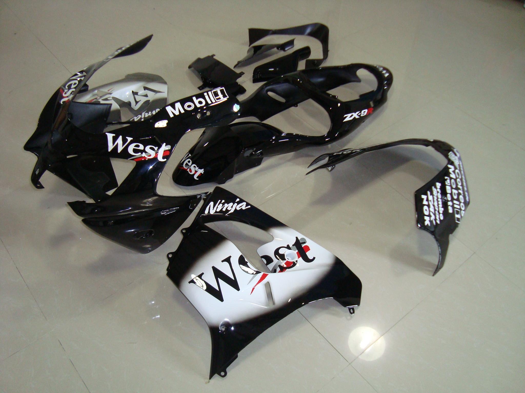 2000-2001 zx9r black white west
