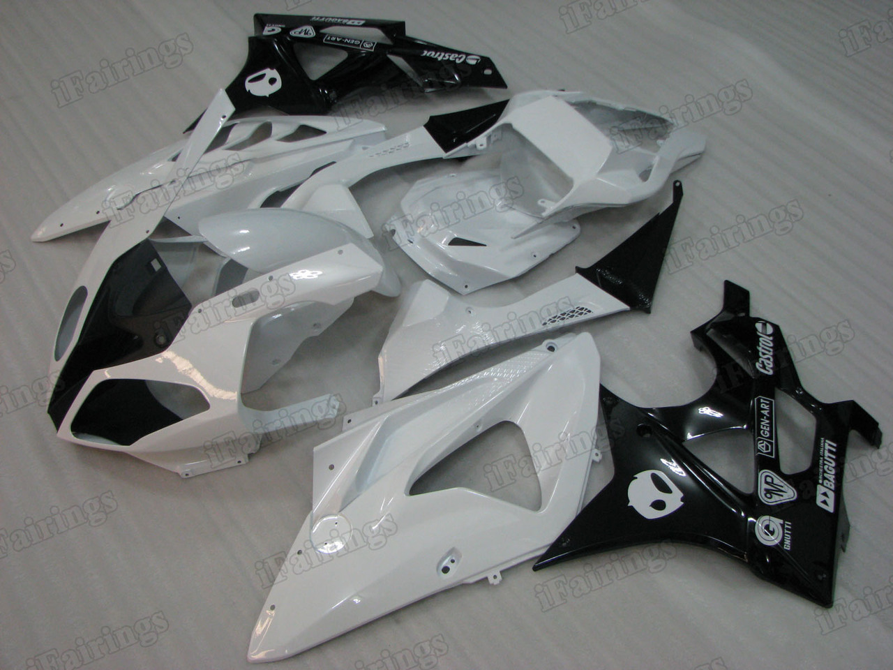 2009 2010 2011 2012 2013 2014 BMW S1000RR white and black fairing kit. - Click Image to Close