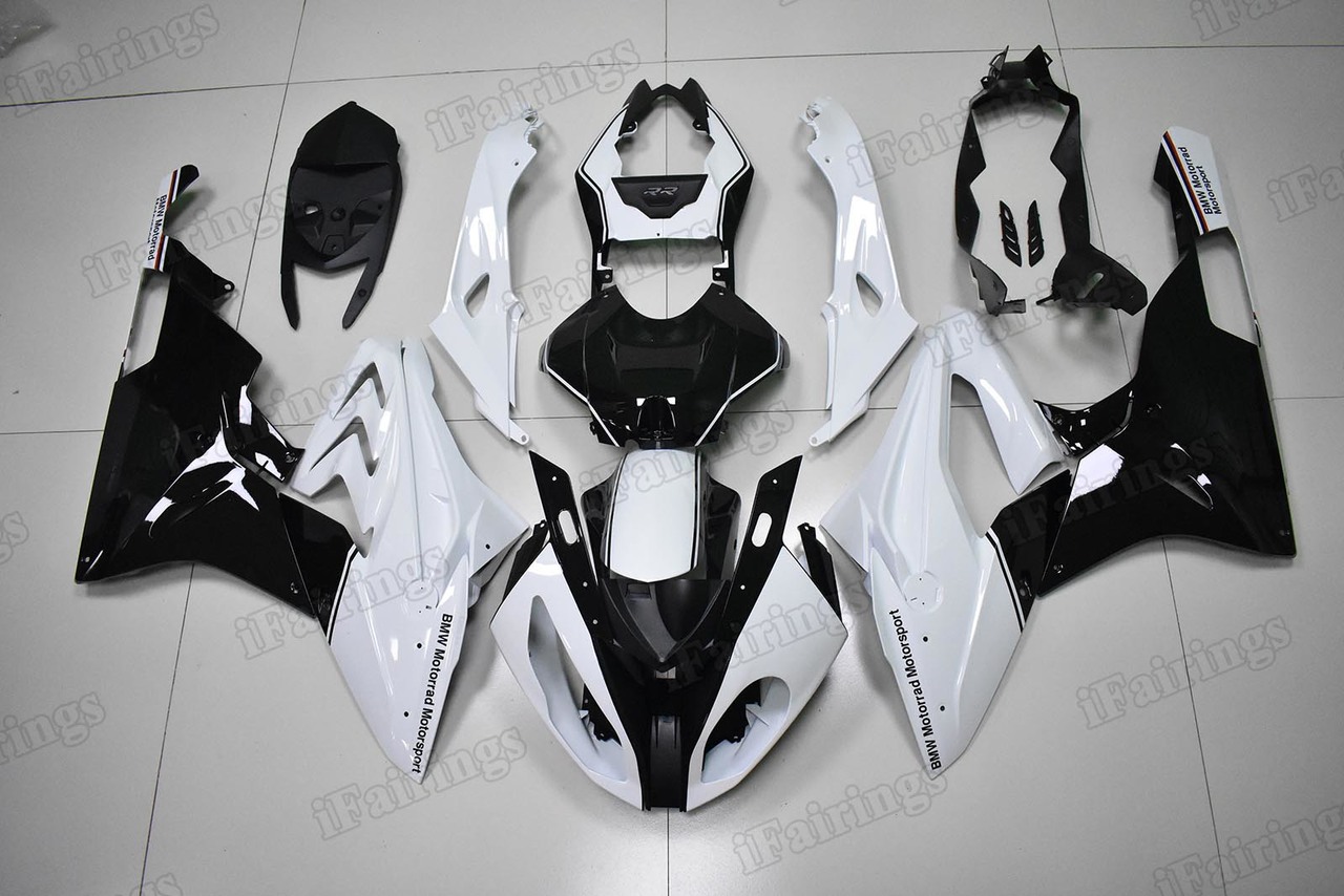 2015 2016 BMW S1000RR white and black fairings. - Click Image to Close