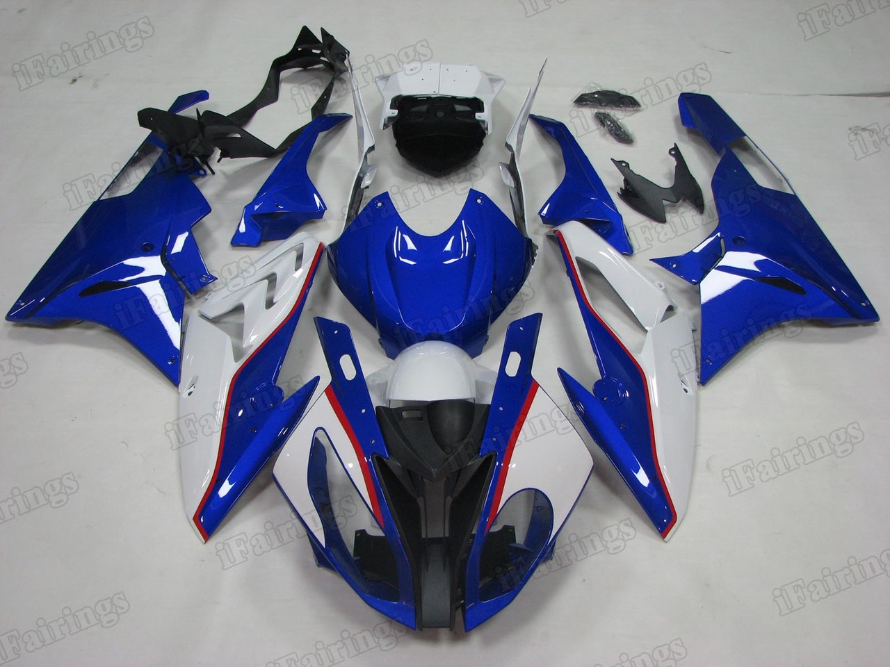 2015 2016 BMW S1000RR blue and white fairings. - Click Image to Close