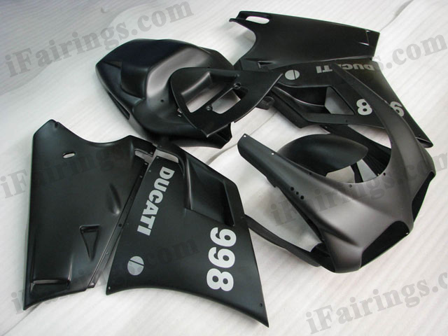 replacement fairings for Ducati 748/916/996 matt/flat black. - Click Image to Close