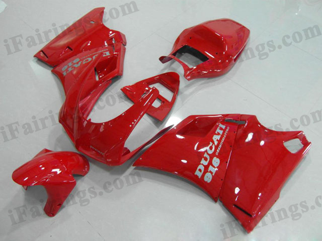 Ducati 748/916/996 replacement candy red fairings and body kits - Click Image to Close