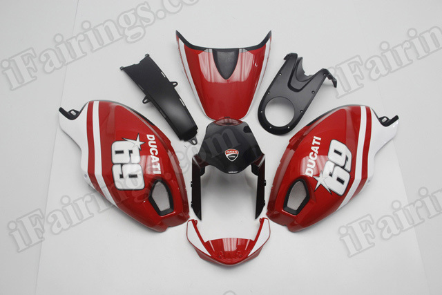 Ducati Monster 696/796/1100 Nicky Hayden replica fairings.