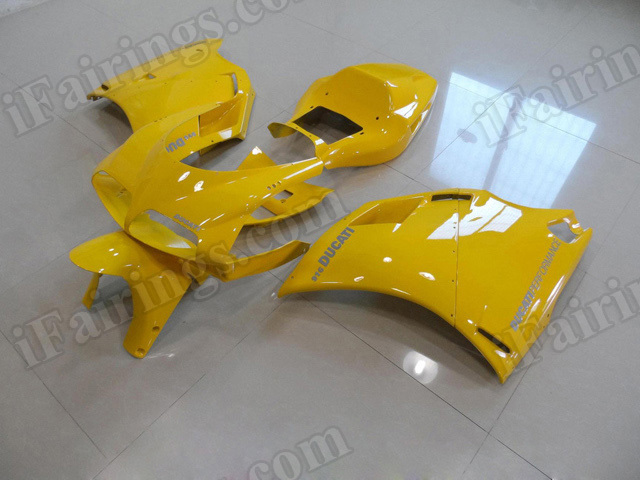 Motorcycle fairings for Ducati 748/996/916 factory scheme yellow. - Click Image to Close