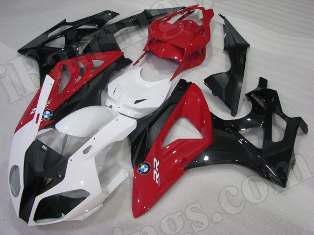 2009 2010 2011 2012 2013 2014 BMW S1000RR Red/White/Black Fairing Kit. - Click Image to Close