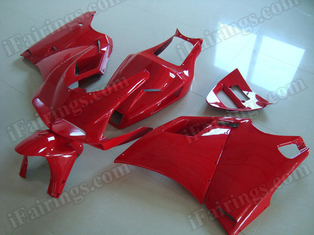 Motorcycle fairings for Ducati 748/996/916 all red.