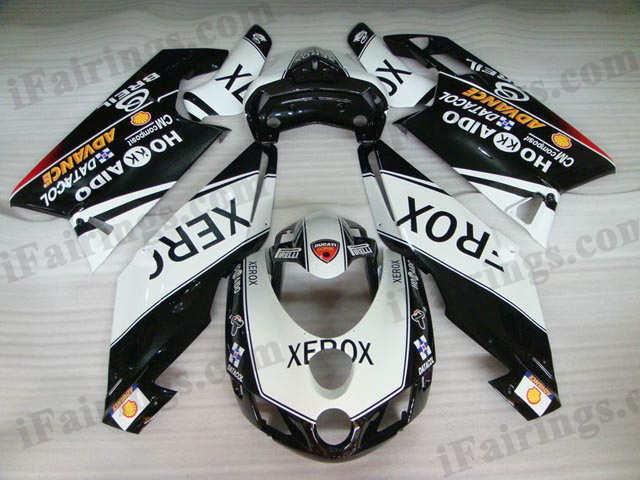 2005 2006 Ducati 749/999 black xerox fairing kits. - Click Image to Close
