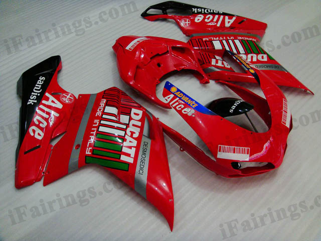 aftermarket fairing kit for Ducati 848/1098/1198 Alice.