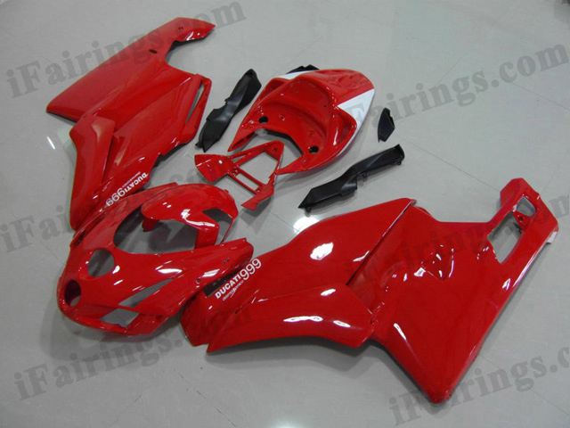 aftermarket fairing kit for Ducati 749/999 2003 2004 red . - Click Image to Close