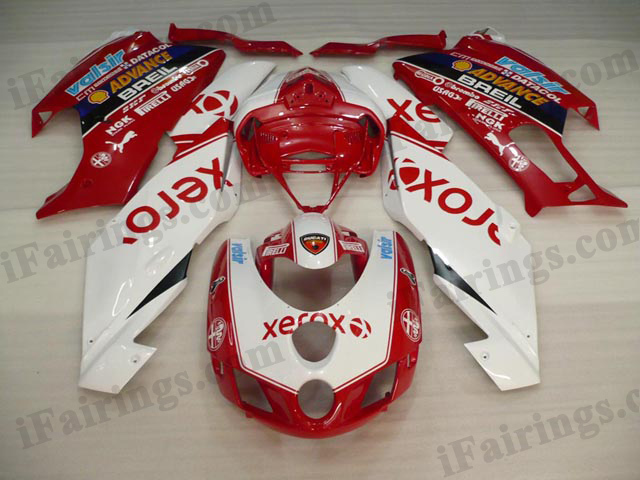 aftermarket fairing kits for Ducati 749/999 2005 2006 white and red xerox.
