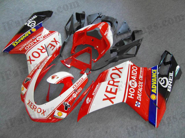 aftermarket fairing kit for Ducati 848/1098/1198 xerox graphic.
