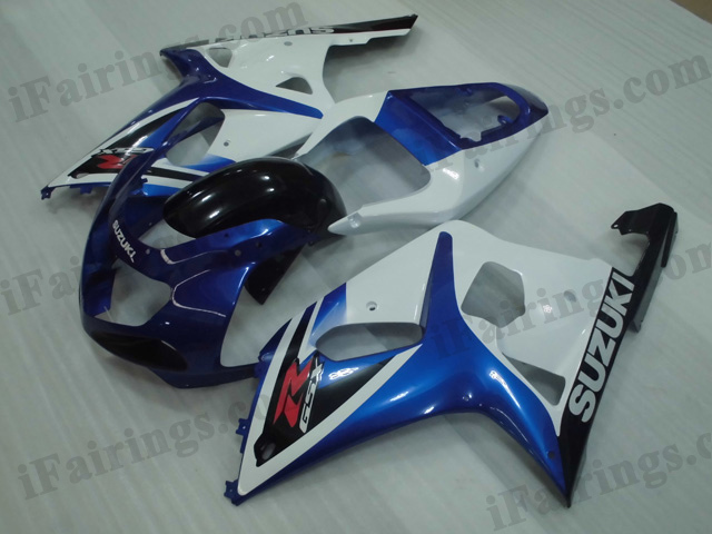2001 2002 2003 Suzuki GSXR600/750 blue and black fairing kits.