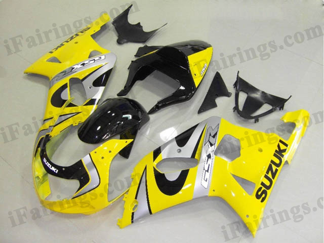 2001 2002 2003 GSXR600/750 factory scheme fairing yellow and black. - Click Image to Close
