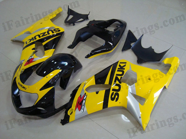 gixxer 2001 2002 2003 GSXR600/750 yellow and black fairings - Click Image to Close