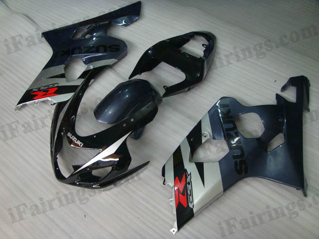 GSXR600/750 2004 2005 grey and black fairings. - Click Image to Close