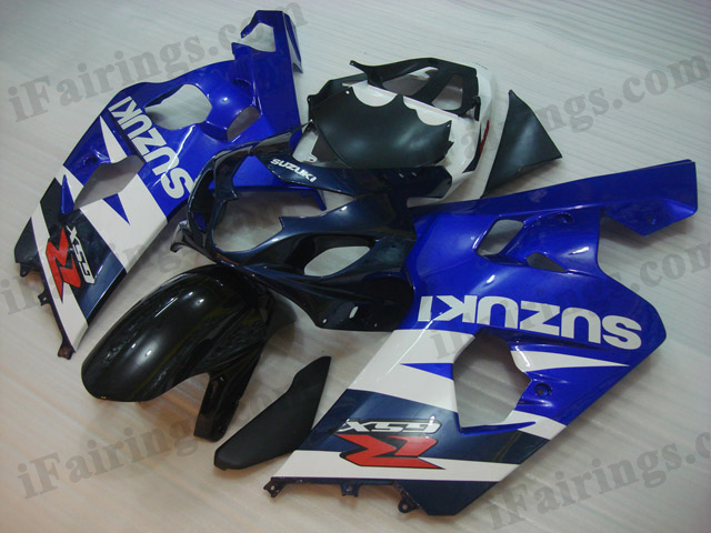 2004 2005 Suzuki GSXR600/750 blue and black fairings. - Click Image to Close