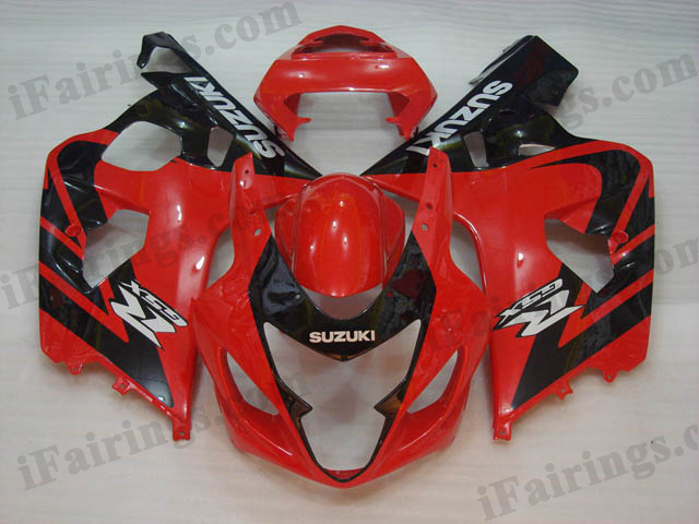 GSXR600/750 2004 2005 red and black fairings. - Click Image to Close