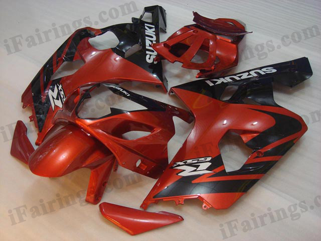 GSXR600/750 2004 2005 brown and black fairings. - Click Image to Close
