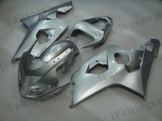 2004 2005 Suzuki GSXR600/750 silver fairing kits. - Click Image to Close