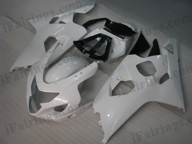 2004 2005 Suzuki GSXR600/750 white fairing kits. - Click Image to Close