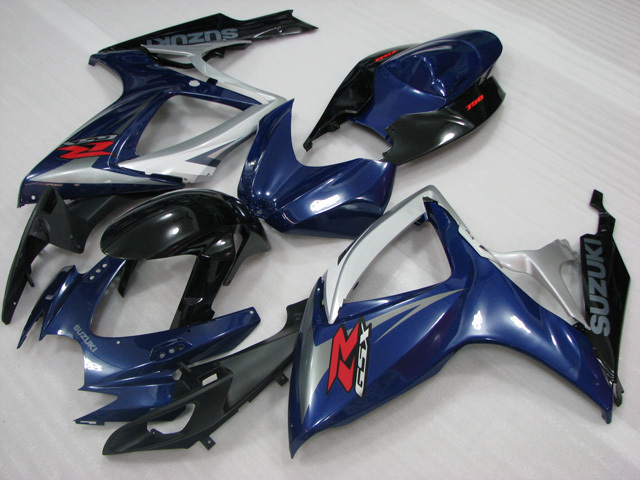 2006 2007 Suzuki GSXR600/750 blue and black factory fairing kits. - Click Image to Close
