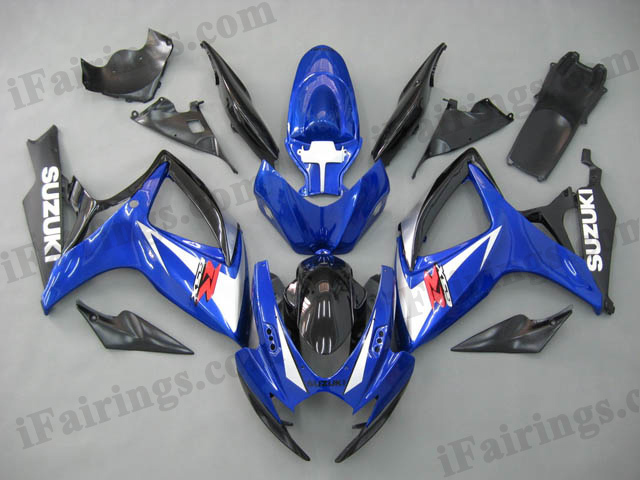 2006 2007 GSXR600/750 blue and black fairings and body work. - Click Image to Close