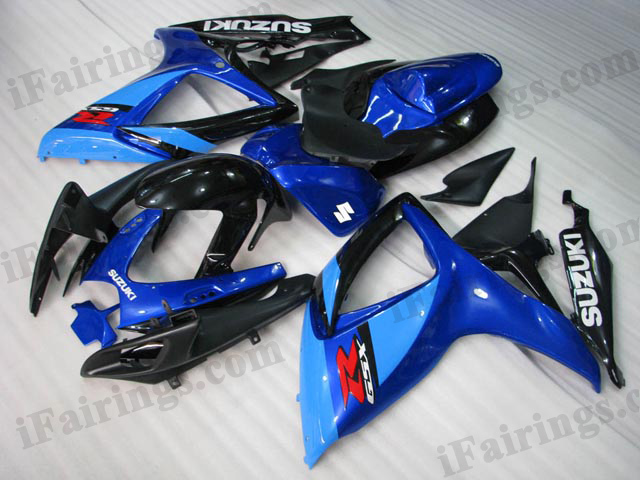 2006 2007 GSXR600/750 blue/ black fairings and body kits. - Click Image to Close