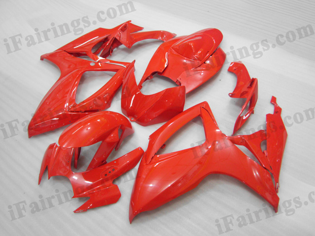 2006 2007 Suzuki GSXR600/750 red fairing kits. - Click Image to Close