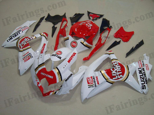 2008 2009 2010 GSXR600/750 lucky strike fairings - Click Image to Close