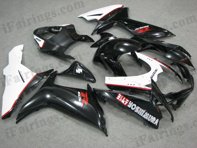 2011 2012 2013 2014 Suzuki GSXR600/750 Yoshimura white/black fairing kits. - Click Image to Close