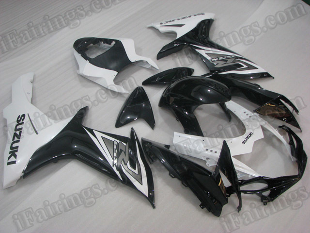 Motorcycle fairings for 2011 2012 2013 2014 Suzuki GSXR600/750 white/black. - Click Image to Close
