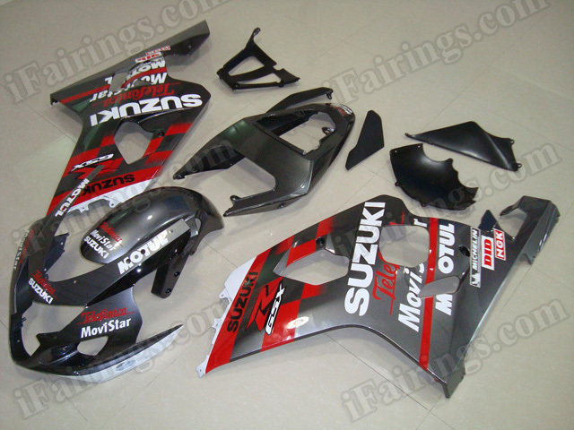 Motorcycle fairings/bodywork for 2004 2005 Suzuki GSX R 600/750 customized graphics. - Click Image to Close