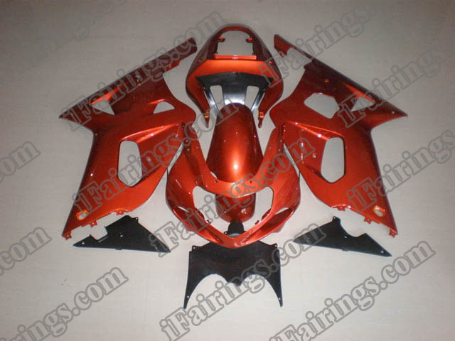 Replacement fairings for 2001 2002 2003 GSXR600/750 orange scheme. - Click Image to Close