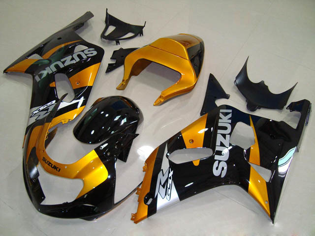 gixxer 2001 2002 2003 GSXR600/750 gold and black fairings - Click Image to Close