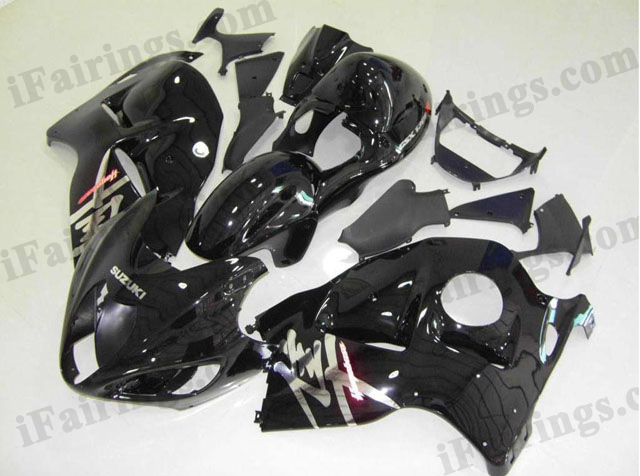 hayabusa 1999 to 2007 GSXR1300 glossy black fairings