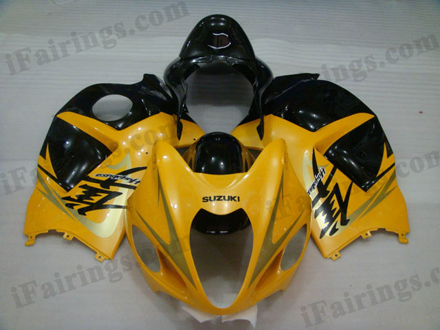 Hayabusa fairings for GSXR1300 1999 to 2007 yellow and black.