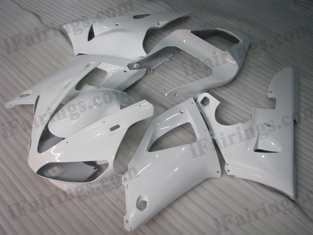 2000 2001 Yamaha YZF-R1 white fairing kits.
