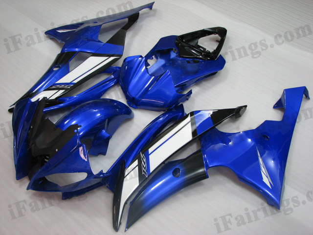 2008 to 2015 Yamaha YZF-R6 blue fairing kits.