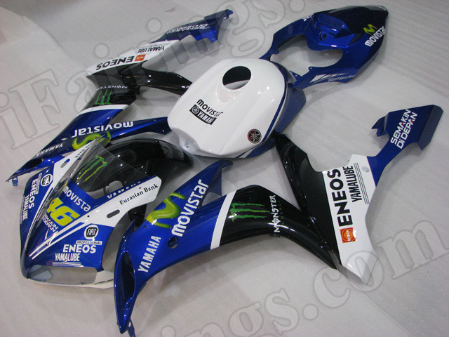 Motorcycle fairings/body kits for 2004 2005 2006 Yamaha YZF R1 custom paint.